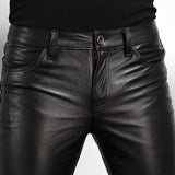 Men's Leather Pant Biker Motorcycle Leather Pants