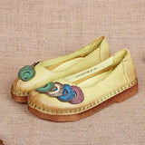 Handmade Cute Leather Flat Shoes