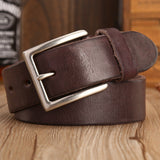 Men's Vintage Style 100% Full Grain Genuine Leather Belt