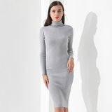 The Works Well Every Day Turtleneck Black Dress - ParisMETROCouture.com