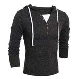 Pullover Men's Casual Slim Hooded Wool Sweater