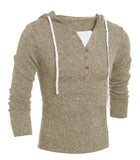 Pullover Men's Casual Slim Hooded Wool Sweater