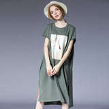 Expression Casual Statement Print Cotten Dress