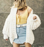 Open Stitch Loose Knitted Cardigan