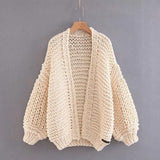 Open Stitch Loose Knitted Cardigan
